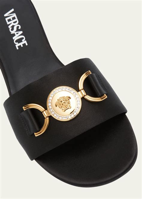 versace medusa slides bergdorf|versace sandals black label.